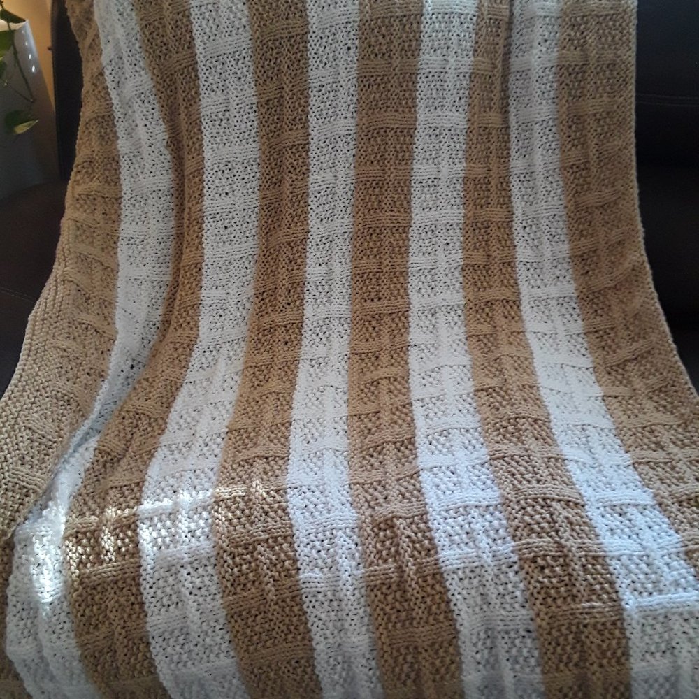 Knitted Afghan, Knitted Throw, Knitted Blanket, Afghan, Home Decor, Room Decor